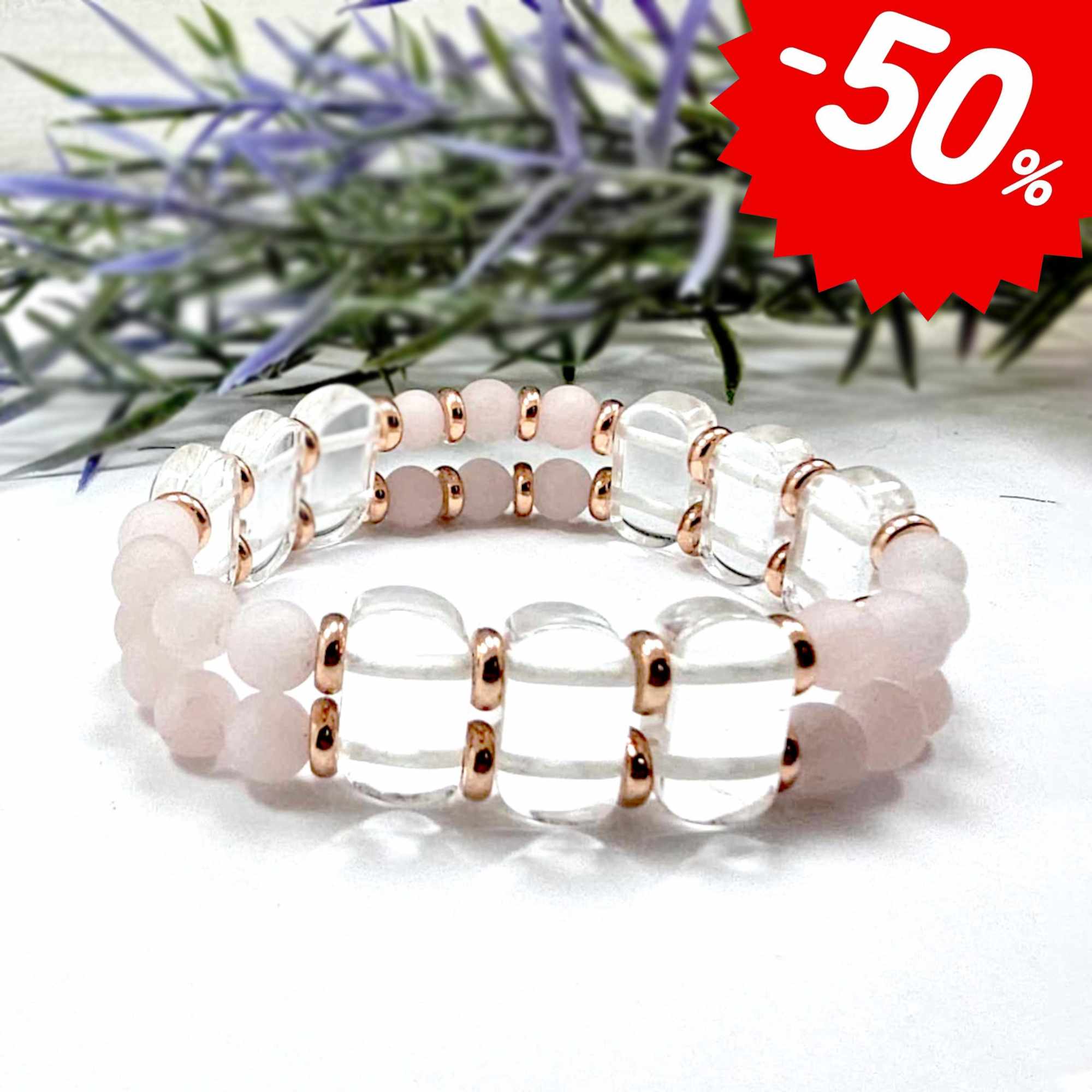 Rózsakvarc és rosegold
