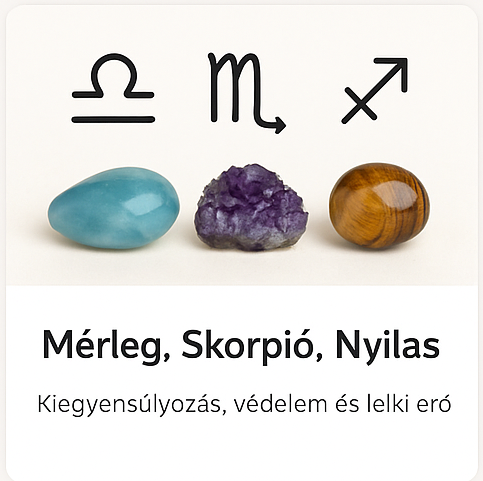 Mérleg, Skorpió, Nyilas