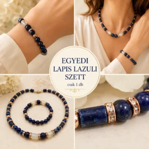 Egyedi lapis lazuli szett